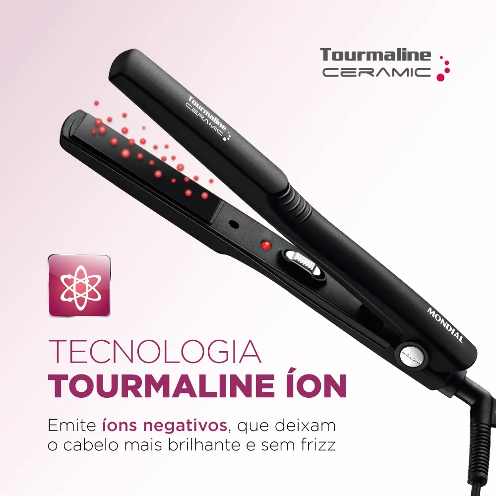 Prancha Alisadora Tourmaline Mondial P-15 Bi 2 Prancha Alisadora Tourmaline Mondial P-15 Bi - Imagem 2