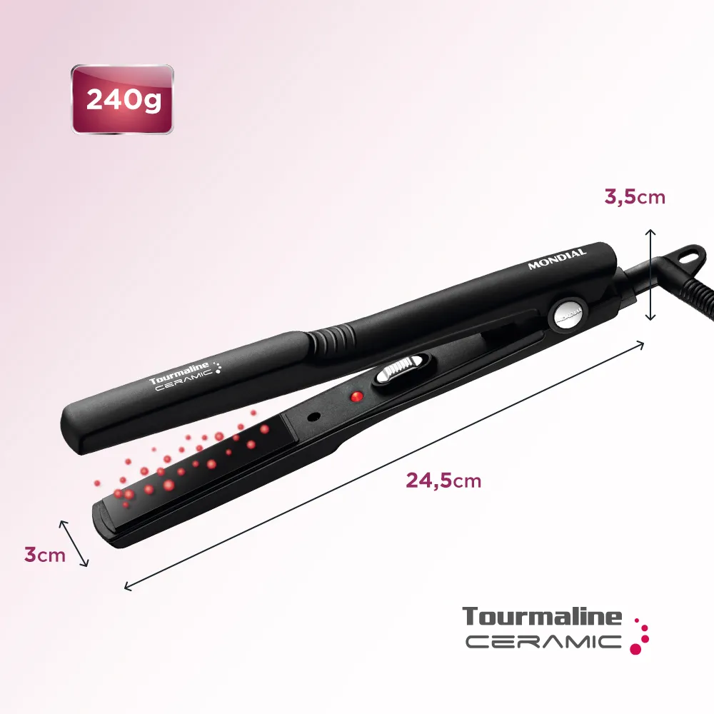 Prancha Alisadora Tourmaline Mondial P-15 Bi 4 Prancha Alisadora Tourmaline Mondial P-15 Bi - Imagem 4