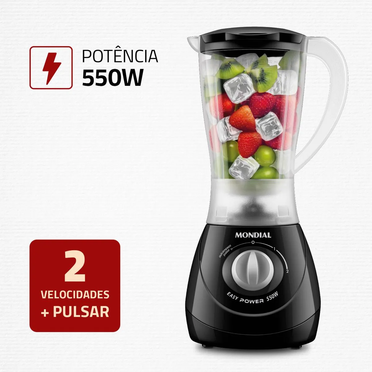 Liquidificador 550W Mondial L-550 220V 5 Liquidificador 550W Mondial L-550 220V - Imagem 5