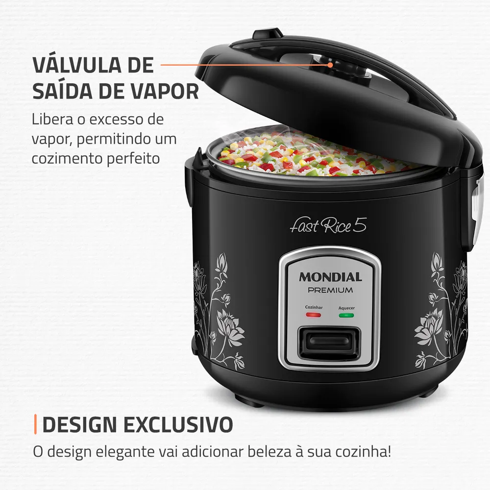 Panela Eletrica Mondial Npe-08 220V Preto 7 Panela Eletrica Mondial Npe-08 220V Preto - Imagem 7