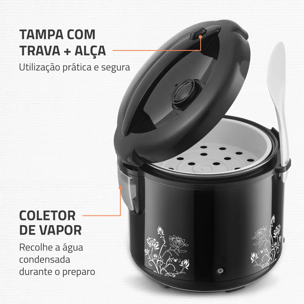 Panela Eletrica Mondial Npe-08 127V Preto 2 Panela Eletrica Mondial Npe-08 127V Preto - Imagem 2
