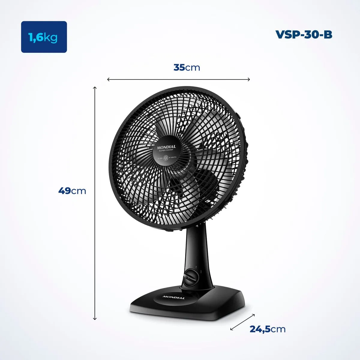 Ventilador 30Cm Mondial Vsp-30 127V 6 Ventilador 30Cm Mondial Vsp-30 127V - Imagem 6