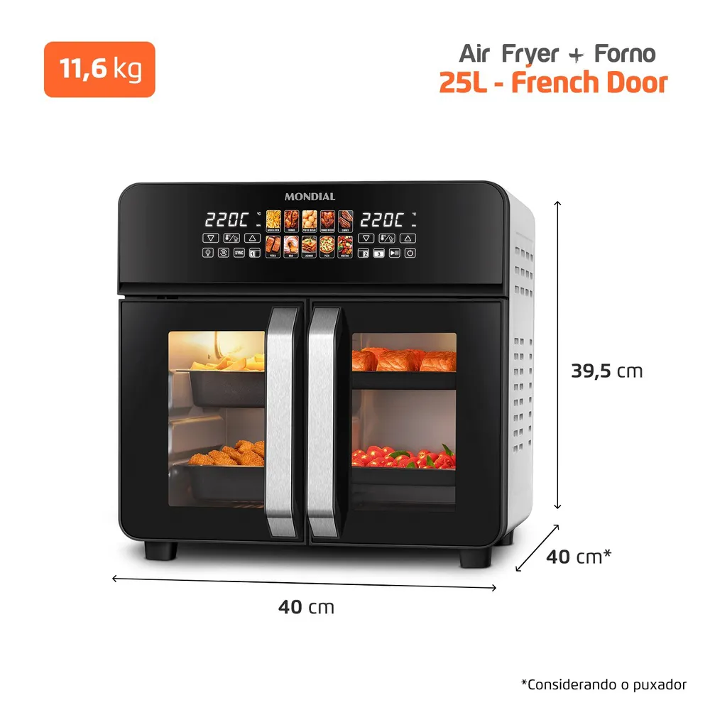 Air Fryer Mondial Afdo-25L 220V 4 Air Fryer Mondial Afdo-25L 220V - Imagem 4