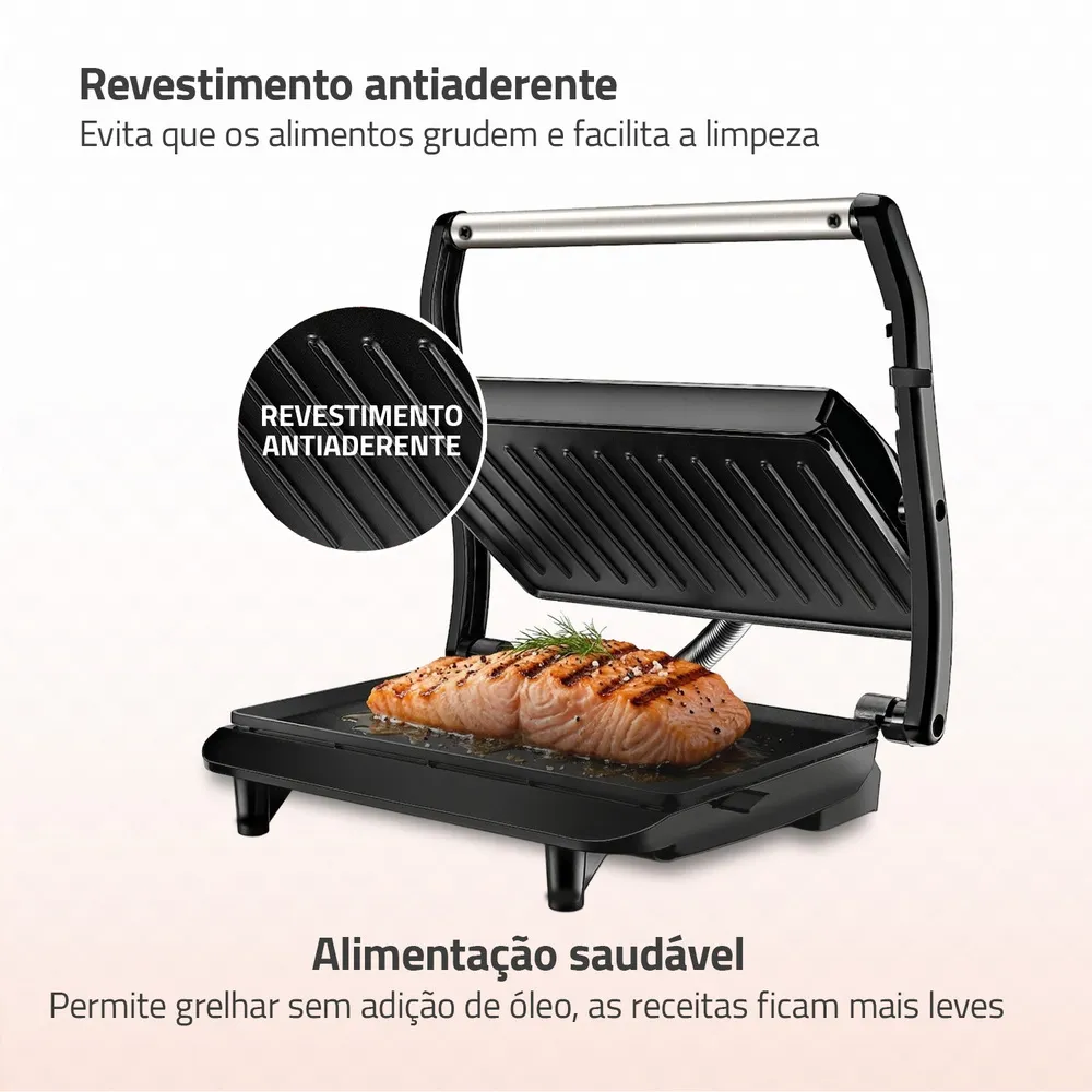 Sanduicheira Grill Mondial 3X1 Pg-01 127V 6 Sanduicheira Grill Mondial 3X1 Pg-01 127V - Imagem 6