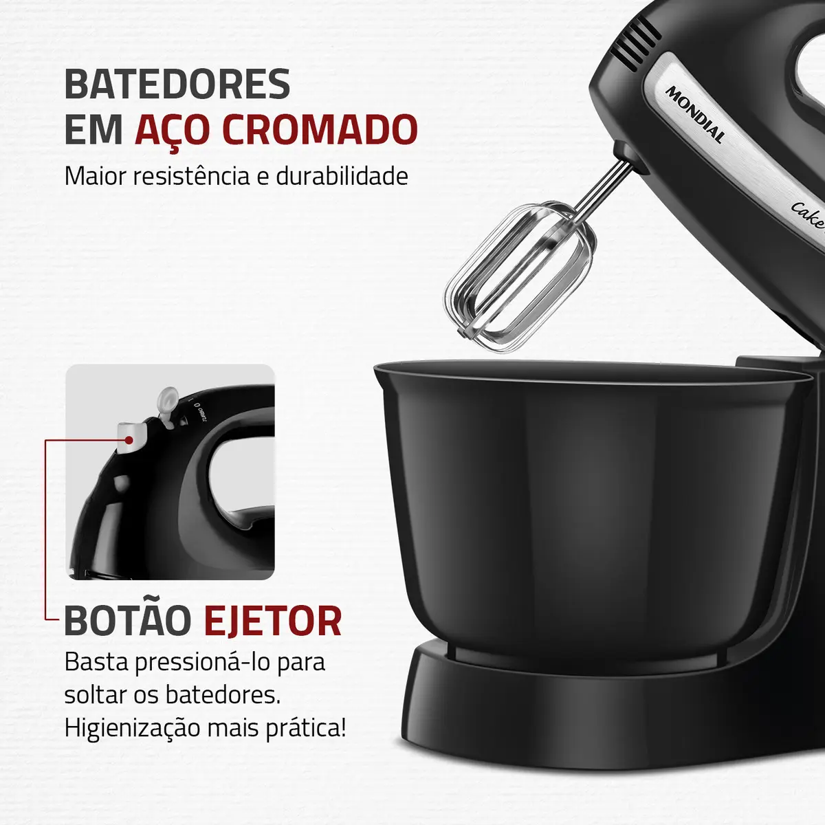Batedeira 500W Mondial B-50 127V 3 Batedeira 500W Mondial B-50 127V - Imagem 3
