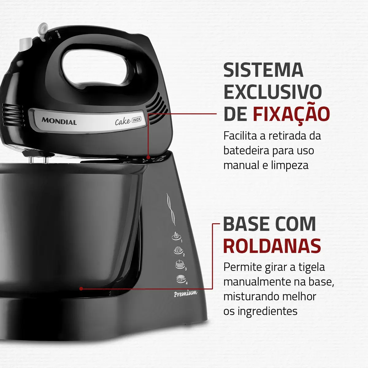 Batedeira 500W Mondial B-50 127V 5 Batedeira 500W Mondial B-50 127V - Imagem 5
