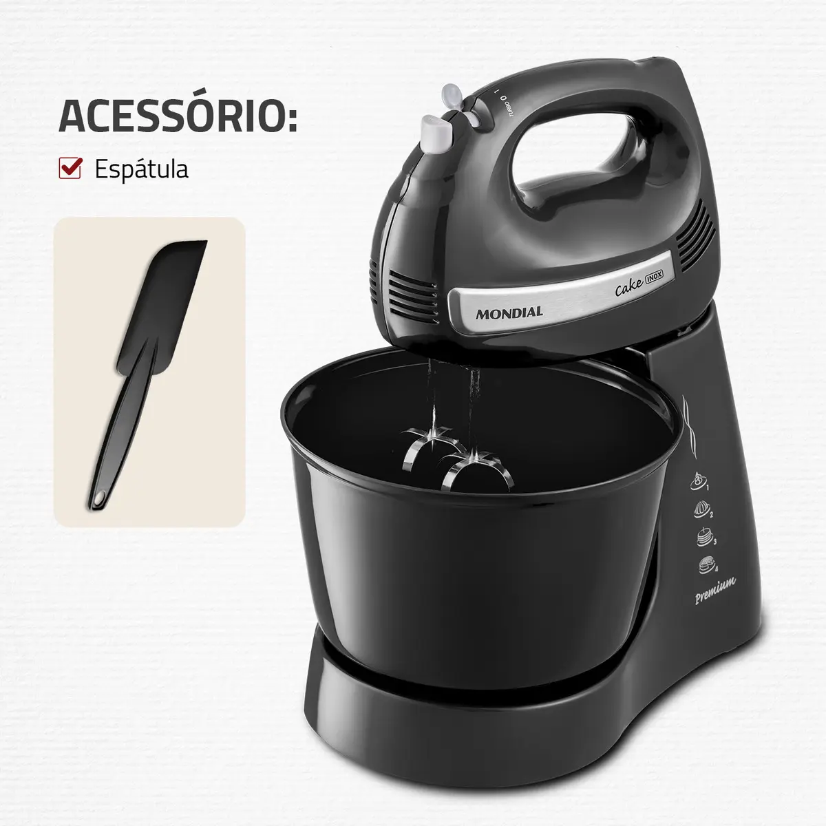 Batedeira 500W Mondial B-50 127V 6 Batedeira 500W Mondial B-50 127V - Imagem 6