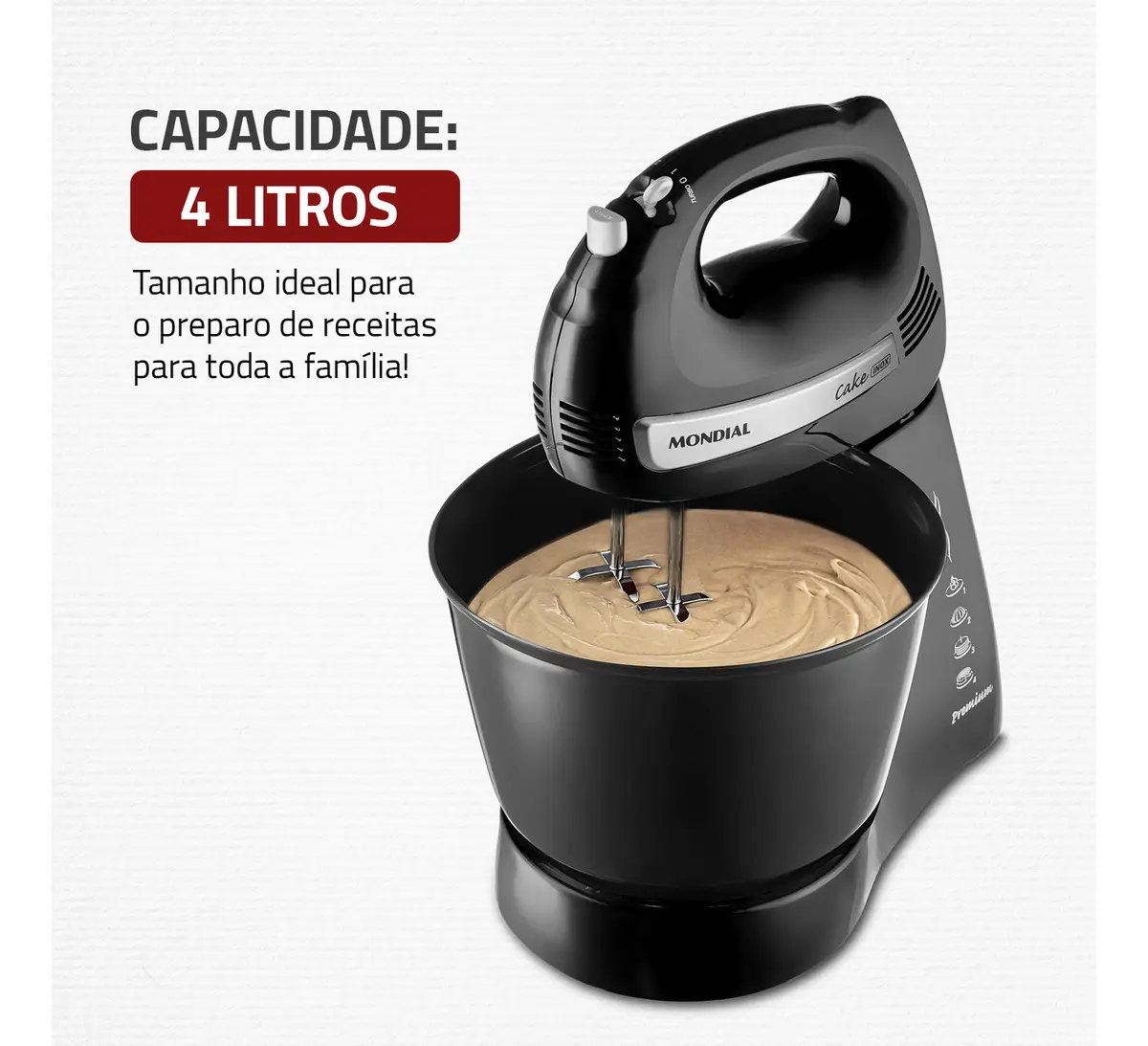 Batedeira 500W Mondial B-50 127V 7 Batedeira 500W Mondial B-50 127V - Imagem 7