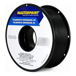 FILAMENTO PLA MASTERPRINT 1KG SILK PRETO